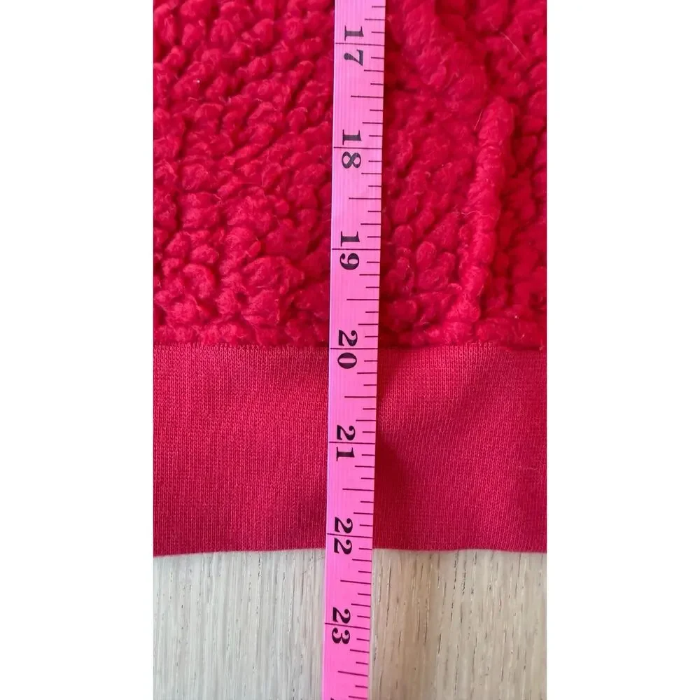 J. Crew Womens Sherpa Polartec Half Zip Pullover Hoodie Sweater